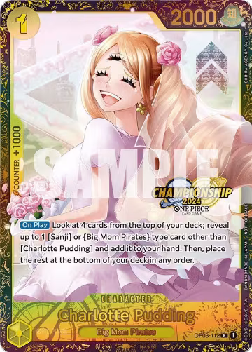 Charlotte Pudding (Championship 2024) (OP03-112), One Piece Promotion Cards — One Piece card price