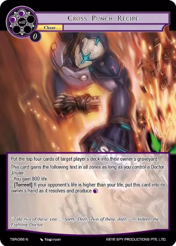 Cross Punch Recipe (TSR-066 N), The Battle at the Sacred Ruins — Force of Will card price