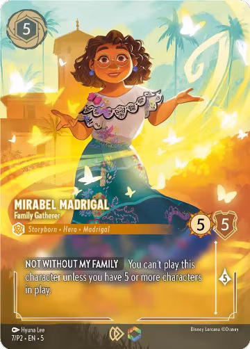 Mirabel Madrigal - Family Gatherer (Store Championship) (7), Disney Lorcana Promo Cards — Lorcana card price