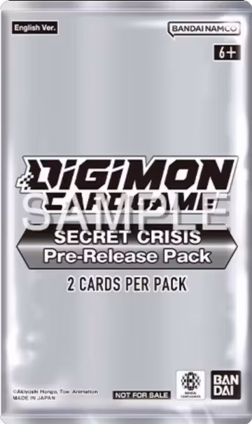Secret Crisis Pre-release Pack, Secret Crisis Pre-Release Cards — Digimon sealed product price