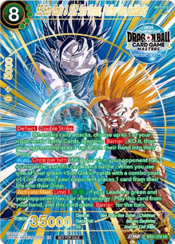 SS Son Goku & SS2 Son Gohan, Father-Son Solidarity (Championship 2024 Top 16 Alternate Art Vol.2) (BT21-079), Tournament Promotion Cards — DB Super card price