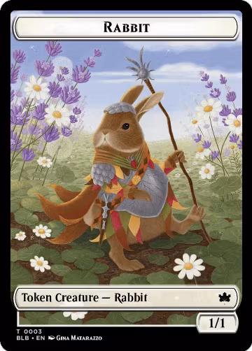 Rabbit Token (3), Bloomburrow — Magic card price