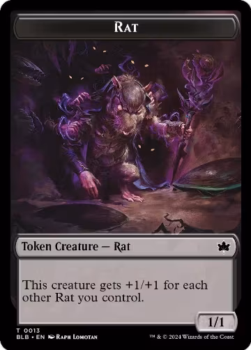 Rat Token (13), Bloomburrow — Magic card price