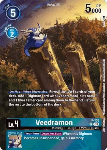 Veedramon (Update Pack 2024) (P-138 P), Digimon Promotion Cards — Digimon card price
