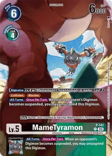 MameTyramon (Update Pack 2024) (P-141 P), Digimon Promotion Cards — Digimon card price