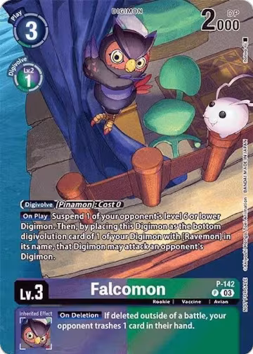 Falcomon (Update Pack 2024) (P-142 P), Digimon Promotion Cards — Digimon card price