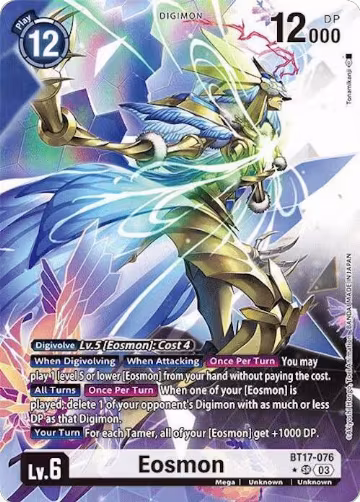 Eosmon - BT17-076 (Alternate Art) (BT17-076 SR), Secret Crisis — Digimon card price
