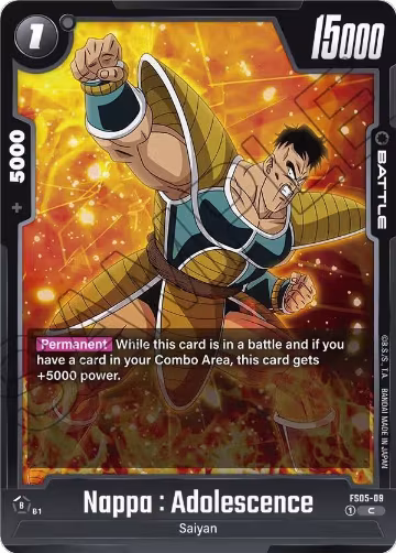Nappa : Adolescence (FS05-09), Starter Deck 5: Bardock — DB Fusion card price