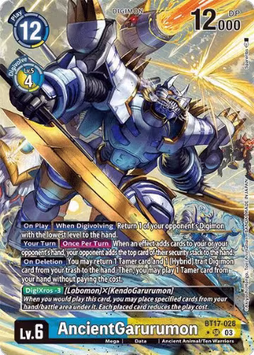 AncientGarurumon (Alternate Art) (BT17-028 SR), Secret Crisis — Digimon card price