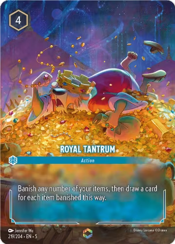 Royal Tantrum (Enchanted) (219/204), Shimmering Skies — Lorcana card price