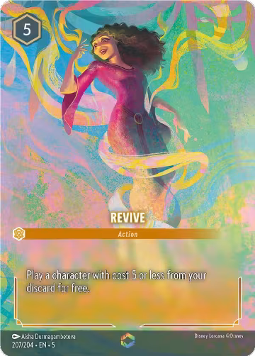 Revive (Enchanted) (207/204), Shimmering Skies — Lorcana card price