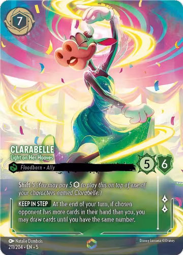 Clarabelle - Light on Her Hooves (Enchanted) (211/204), Shimmering Skies — Lorcana card price
