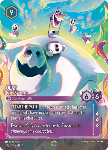 Olaf - Happy Passenger (Enchanted) (209/204), Shimmering Skies — Lorcana card price