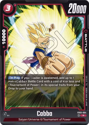 Cabba (FB03-004), Raging Roar — DB Fusion card price