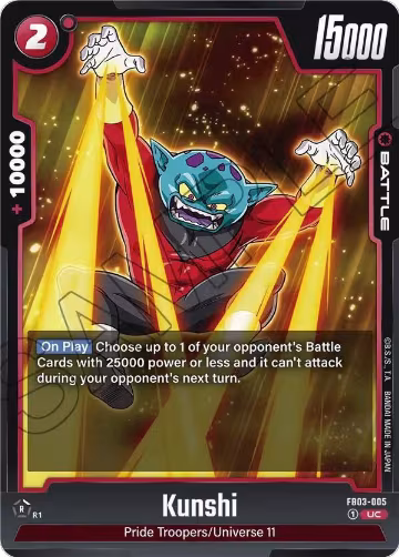 Kunshi (FB03-005), Raging Roar — DB Fusion card price