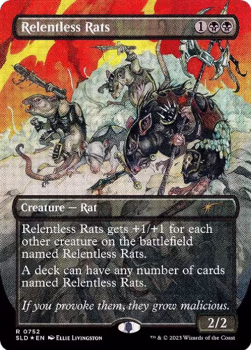 Relentless Rats (752) (752), Secret Lair Drop Series — Magic card price