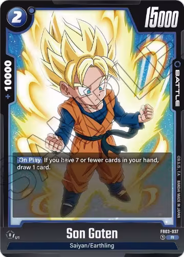 Son Goten (FB03-037), Raging Roar — DB Fusion card price