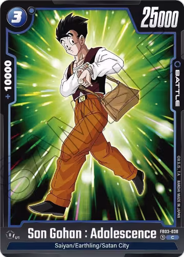 Son Gohan : Adolescence - FB03-038 (FB03-038), Raging Roar — DB Fusion card price