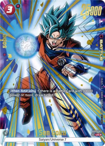 Son Goku - FB03-011 (Championship Pack 02) (Gold) (FB03-011), Tournament and Championship Promos — DB Fusion card price