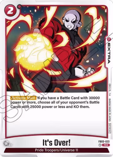 It's Over! - FB03-023 (Championship Pack 02) (FB03-023), Tournament and Championship Promos — DB Fusion card price