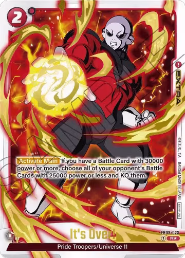 It's Over! - FB03-023 (Championship Pack 02) (Gold) (FB03-023), Tournament and Championship Promos — DB Fusion card price
