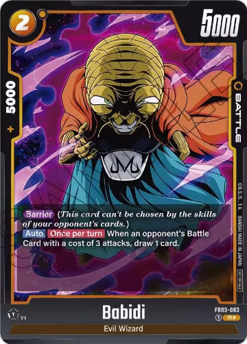 Babidi - FB03-083 (Championship Pack 02) (FB03-083), Tournament and Championship Promos — DB Fusion card price