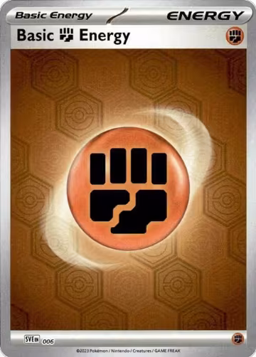Basic Fighting Energy (6), Shrouded Fable — Pokémon card price