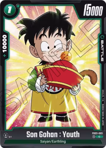 Son Gohan : Youth - FB03-065 (FB03-065), Raging Roar — DB Fusion card price