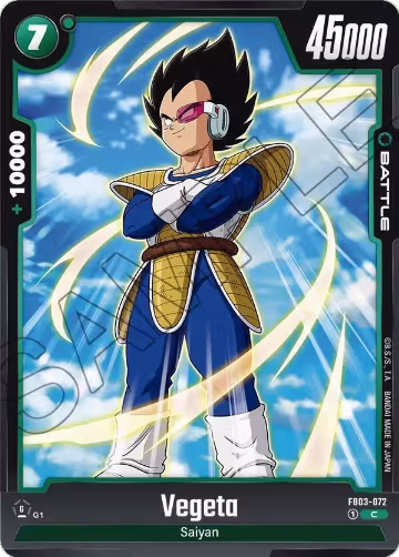Vegeta - FB03-072 (FB03-072), Raging Roar — DB Fusion card price