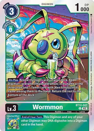 Wormmon - BT12-047 (Convention Promo 2024) (BT12-047 U), Across Time — Digimon card price