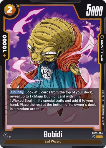 Babidi - FB03-084 (FB03-084), Raging Roar — DB Fusion card price