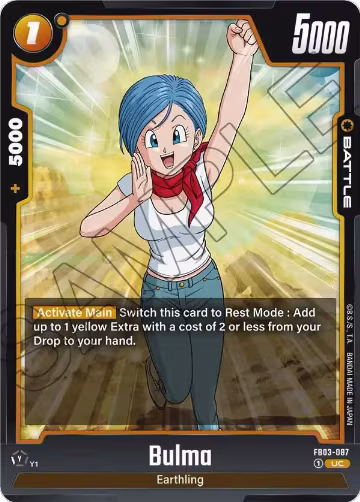 Bulma - FB03-087 (FB03-087), Raging Roar — DB Fusion card price