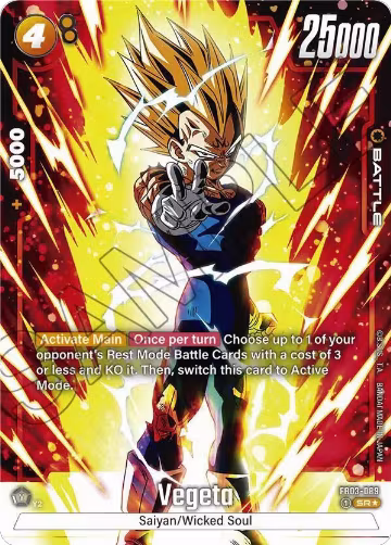 Vegeta - FB03-089 (Alternate Art) (FB03-089) — card price