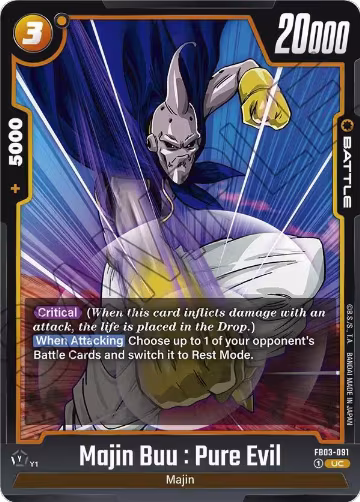 Majin Buu : Pure Evil (FB03-091), Raging Roar — DB Fusion card price