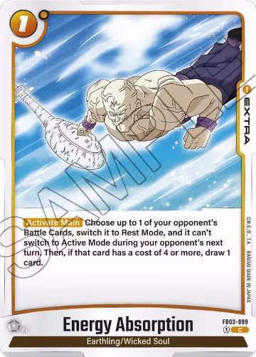 Energy Absorption (FB03-099), Raging Roar — DB Fusion card price