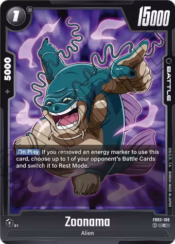 Zoonama (FB03-109), Raging Roar — DB Fusion card price