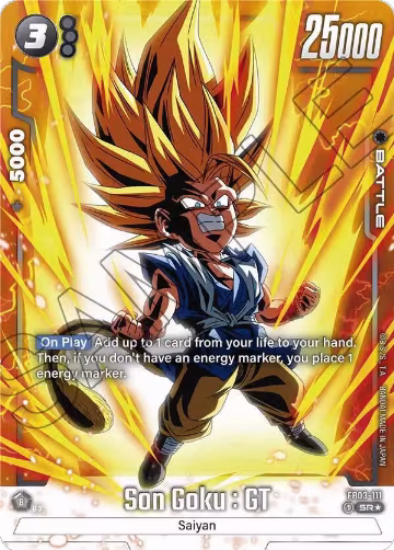 Son Goku : GT - FB03-111 (Alternate Art) (FB03-111), Raging Roar — DB Fusion card price