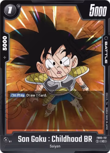Son Goku : Childhood BR (FB03-112), Raging Roar — DB Fusion card price