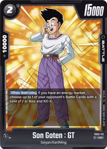Son Goten : GT (FB03-113), Raging Roar — DB Fusion card price
