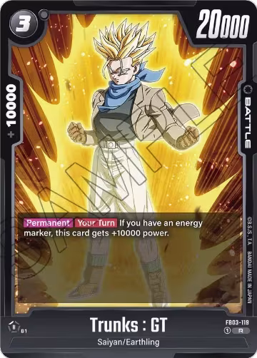 Trunks : GT - FB03-119 (FB03-119), Raging Roar — DB Fusion card price