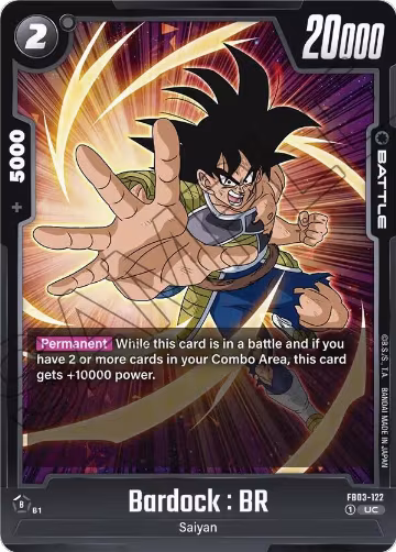 Bardock : BR (FB03-122), Raging Roar — DB Fusion card price