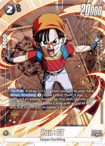 Pan : GT - FB03-125 (Alternate Art) (FB03-125), Raging Roar — DB Fusion card price