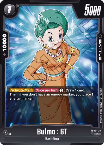 Bulma : GT (FB03-128), Raging Roar — DB Fusion card price