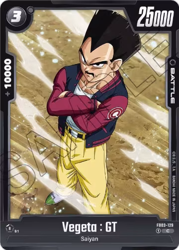 Vegeta : GT (FB03-129), Raging Roar — DB Fusion card price