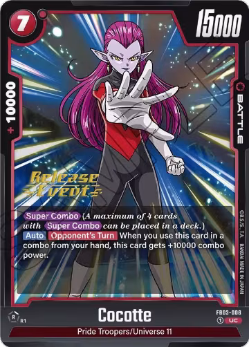 Cocotte (FB03-008), Raging Roar Release Event Cards — DB Fusion card price