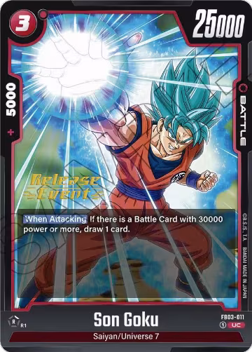 Son Goku - FB03-011 (FB03-011), Raging Roar Release Event Cards — DB Fusion card price