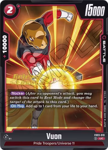 Vuon (FB03-019), Raging Roar Release Event Cards — DB Fusion card price
