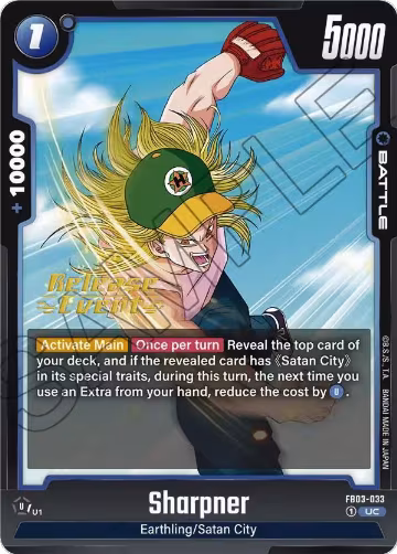 Sharpner (FB03-033), Raging Roar Release Event Cards — DB Fusion card price