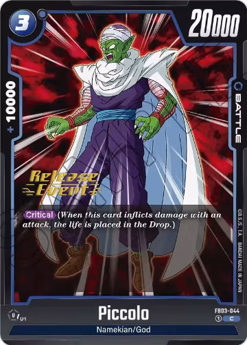 Piccolo - FB03-044 (FB03-044), Raging Roar Release Event Cards — DB Fusion card price