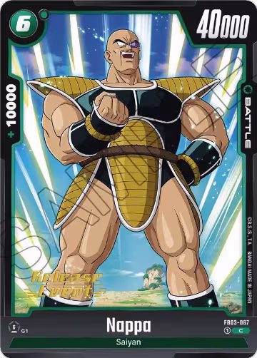 Nappa (FB03-067), Raging Roar Release Event Cards — DB Fusion card price
